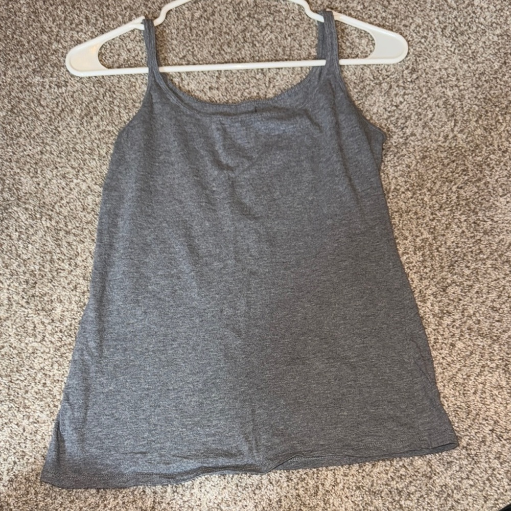 New York & Company Gray Sleeveless Camisole Top